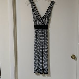 Dressbarn Black and White Dress